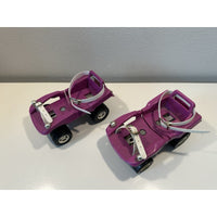 VINTAGE 1970's Purple Adjustable Skates for Kids w/ Straps