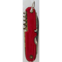 VINTAGE *NEW* 1970's Campers Knife Made of Sheffield Steel Set 7 (Red) Ireland