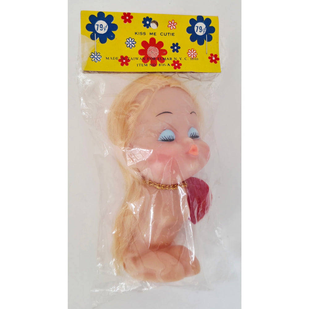 VINTAGE *NEW* 1960's Elmar 'Kiss Me Cutie' Doll
