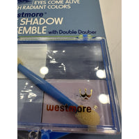 VINTAGE *NEW* 1970's House of Westmore 4-Eye Shadow Blue Ensemble