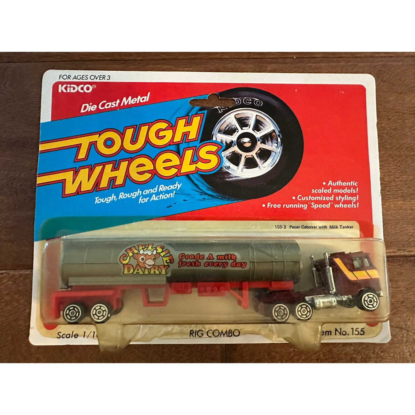 VINTAGE *NEW* 1981 Kidco Tough Wheels RIG COMBO Pacer Cabover with Milk Tanker