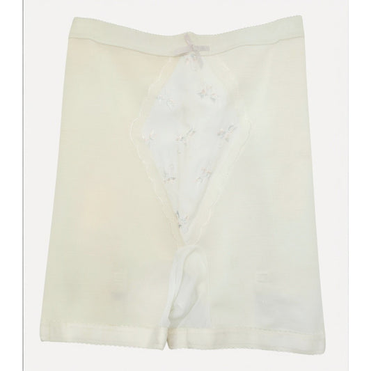 VINTAGE *NEW* 1960's Women's Cream with Flower Shapewear with Garters Size L USA