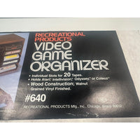 VINTAGE *NEW* 1980's Recreational Products 20-Cartridge Video Game Holder for Atari/Intellivision/Coleco