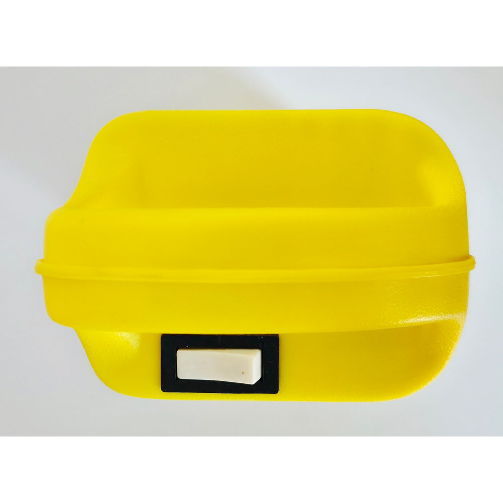 VINTAGE *NEW* 1970's  Battery Operated Fluorescent Lantern Outdoor - Yellow