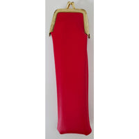 VINTAGE *NEW* 1970's Purse Grooming Set Brush Comb Mirror with Red Case