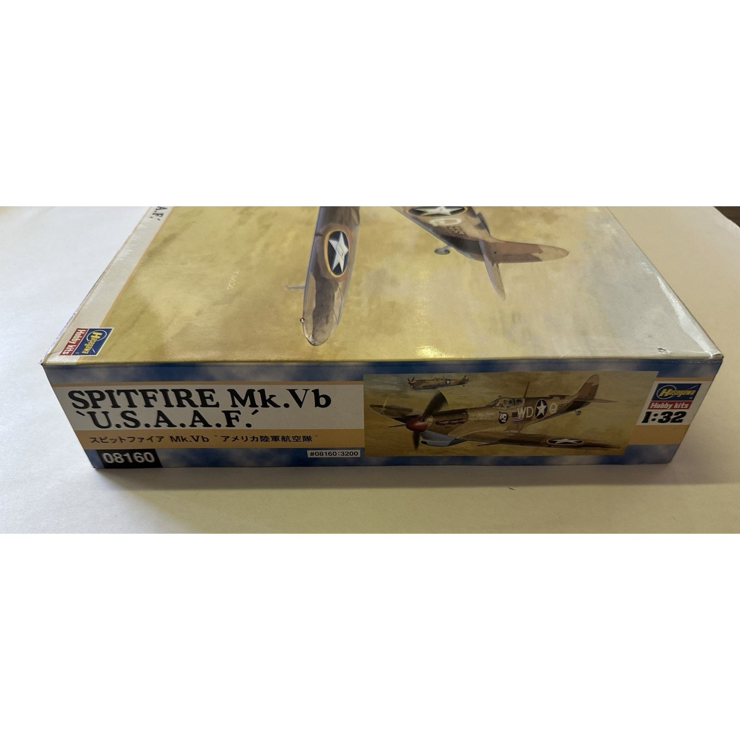 VINTAGE *NEW* Hasegawa Spitfire Mk.Vb ' USAAF ' Fighter 1:48 Scale Model Kit