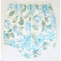 VINTAGE *NEW* 1960's Women's Blue Flower Print Panties Underwear Size 7 (L) USA
