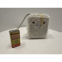 VINTAGE *NEW* 1960's MUSTANG AM Micro Solid State Transistor Radio White