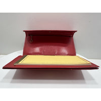 VINTAGE *NEW* 1970's Red Leather - Check, Change, Credit Card, ID Wallet