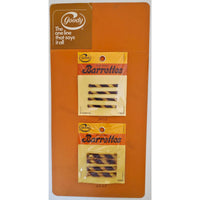 VINTAGE *NEW* 1980's Goody Tortoise Barrettes 2 Styles Set of 8 On Card