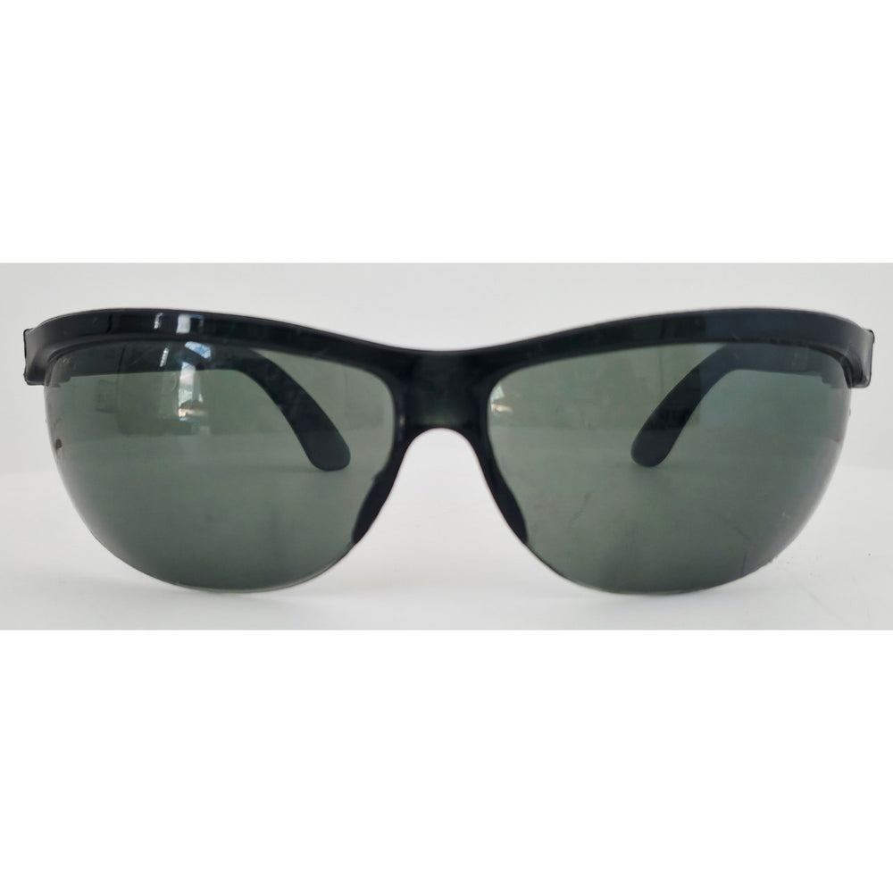 VINTAGE *NEW* 1970's Glam Unisex Black Frame with Gray Lens Sunglasses