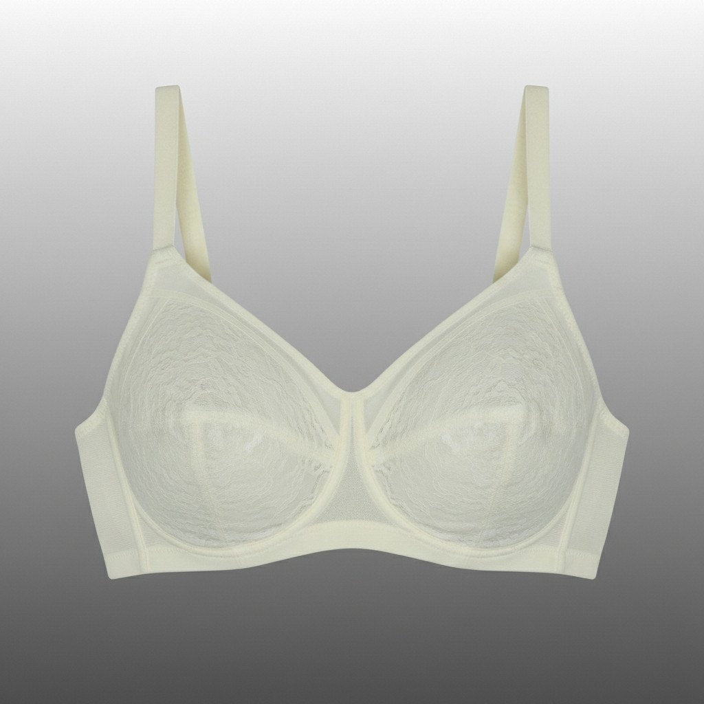 VINTAGE *NEW* 1970's Maidenform P7136 Tricolastic White Bullet Bra 38B