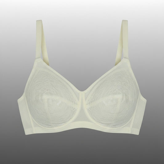 VINTAGE *NEW* 1970's Maidenform P7136 Tricolastic White Bullet Bra 38B