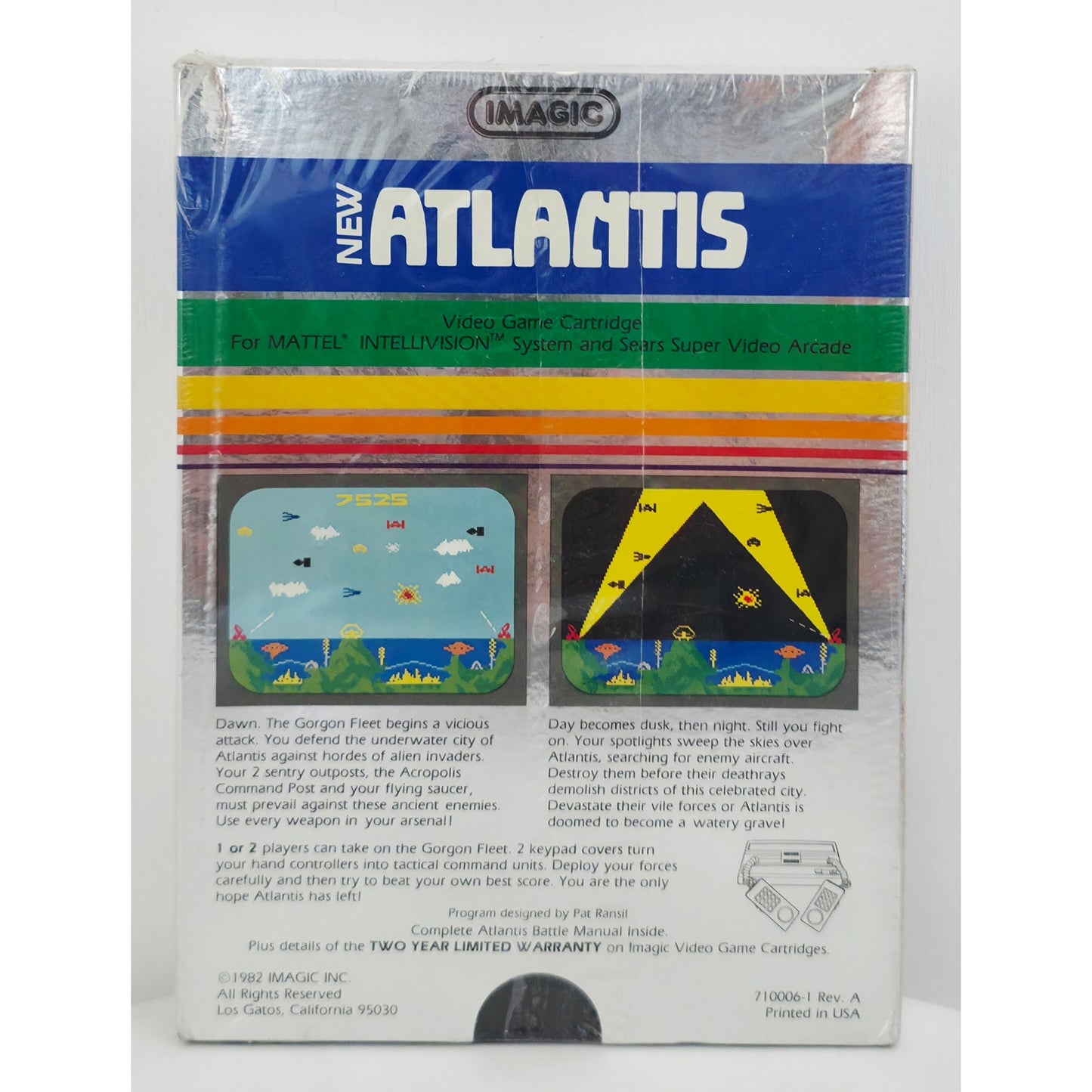 INTELLIVISION 1982 New Atlantis Video Game NOS Shrink Wrapped Dealer Stock