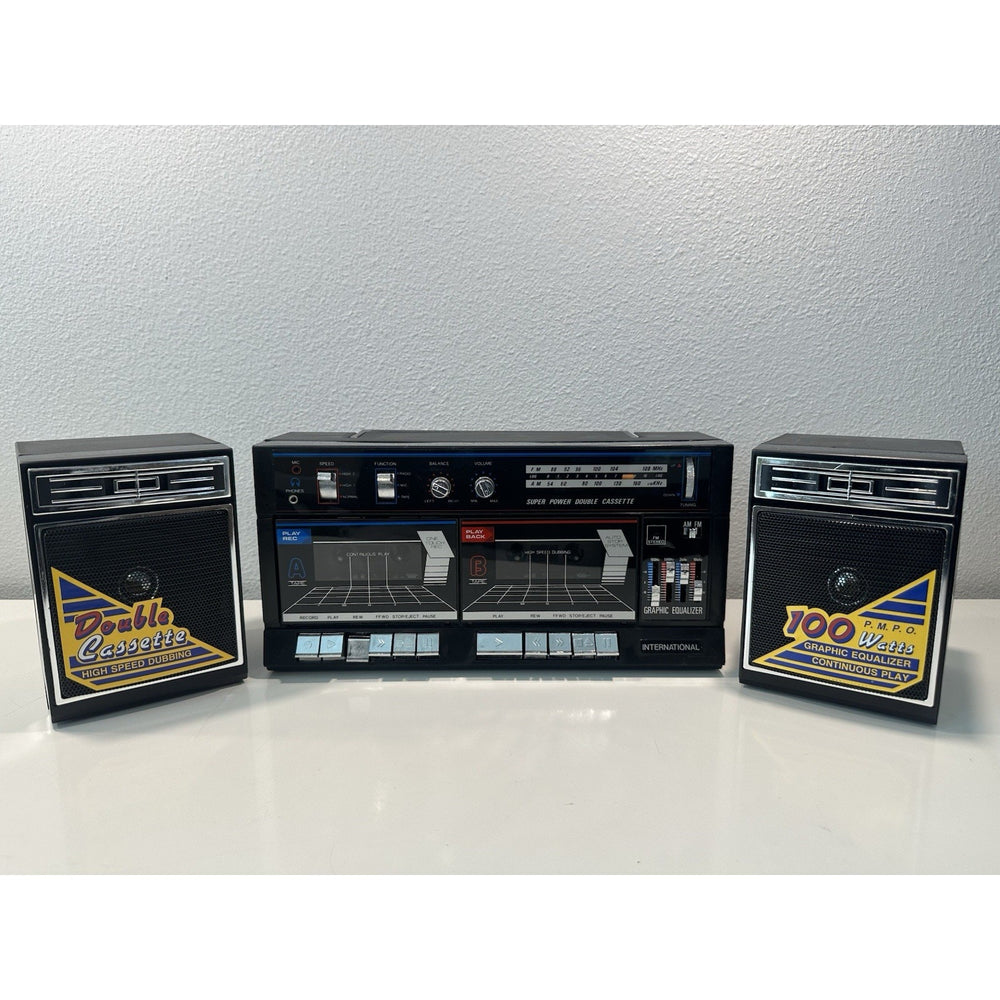 Needs Lovin' - VINTAGE 1980's Super Double Cassette AM/FM Boombox