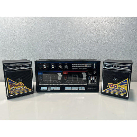 Needs Lovin' - VINTAGE 1980's Super Double Cassette AM/FM Boombox