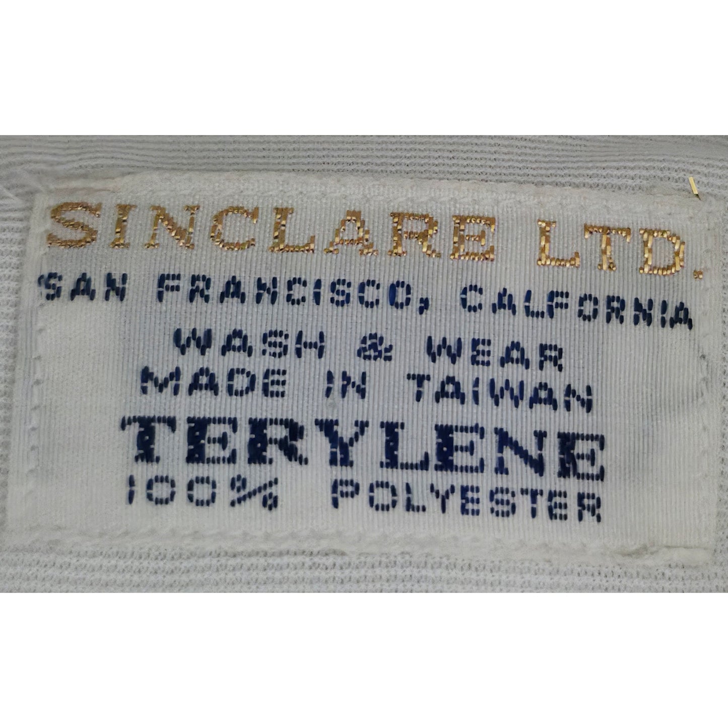 VINTAGE *NEW* 1960's Men's White Collared Shirt 100% Terelyne Poly Size 15-33