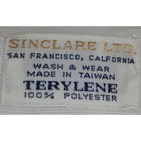 VINTAGE *NEW* 1960's Men's White Collared Shirt 100% Terelyne Poly Size 15-33