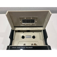 VINTAGE *NEW* 1960's Solid State TCT-601R AM Radio Cassette Recorder AC/DC Mic
