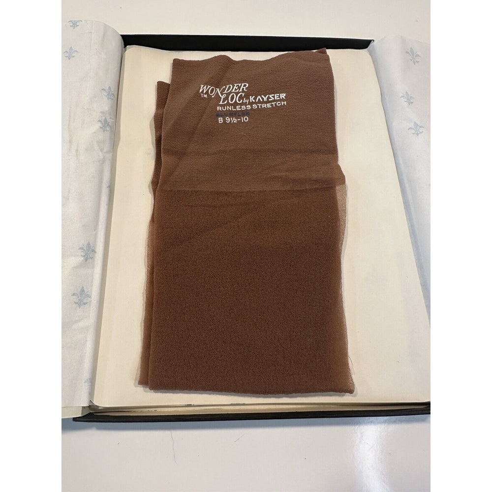 VINTAGE *NEW* Kayser Hosiery-Wonderloc Stretch-Willow-Seamless-9.5/10 B X 2