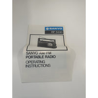 VINTAGE *NEW* 1980's Sanyo AM/FM Portable Radio RP-5330 2-Band Low/High Tone