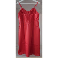 VINTAGE *NEW* 1960's Kayser Women's Red TRICOT Nylon Long Slip Size 38