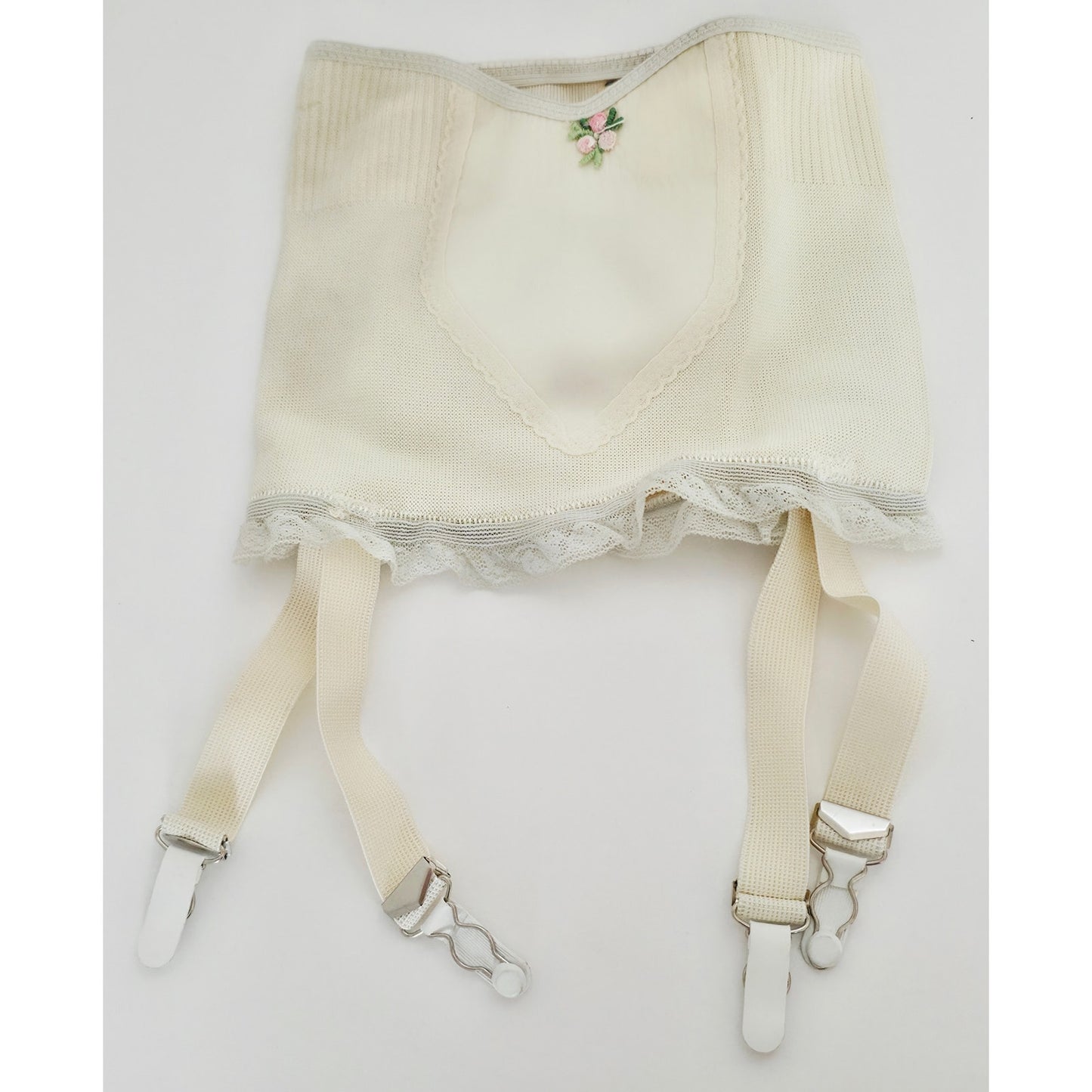 VINTAGE *NEW* 1960's Empire Foundation Women's Cream Girdle Garter Sz S Lot of 8
