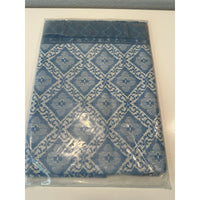 VINTAGE *NEW* 50's Alencon" Tablecloth 52"X70" Scalloped Diamond Lace USA