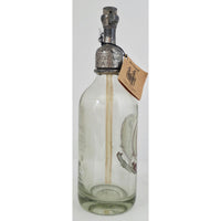 VINTAGE *PRISTINE* 1950's Art Thang Soda La Africana Seltzer Glass Bottle Argentina