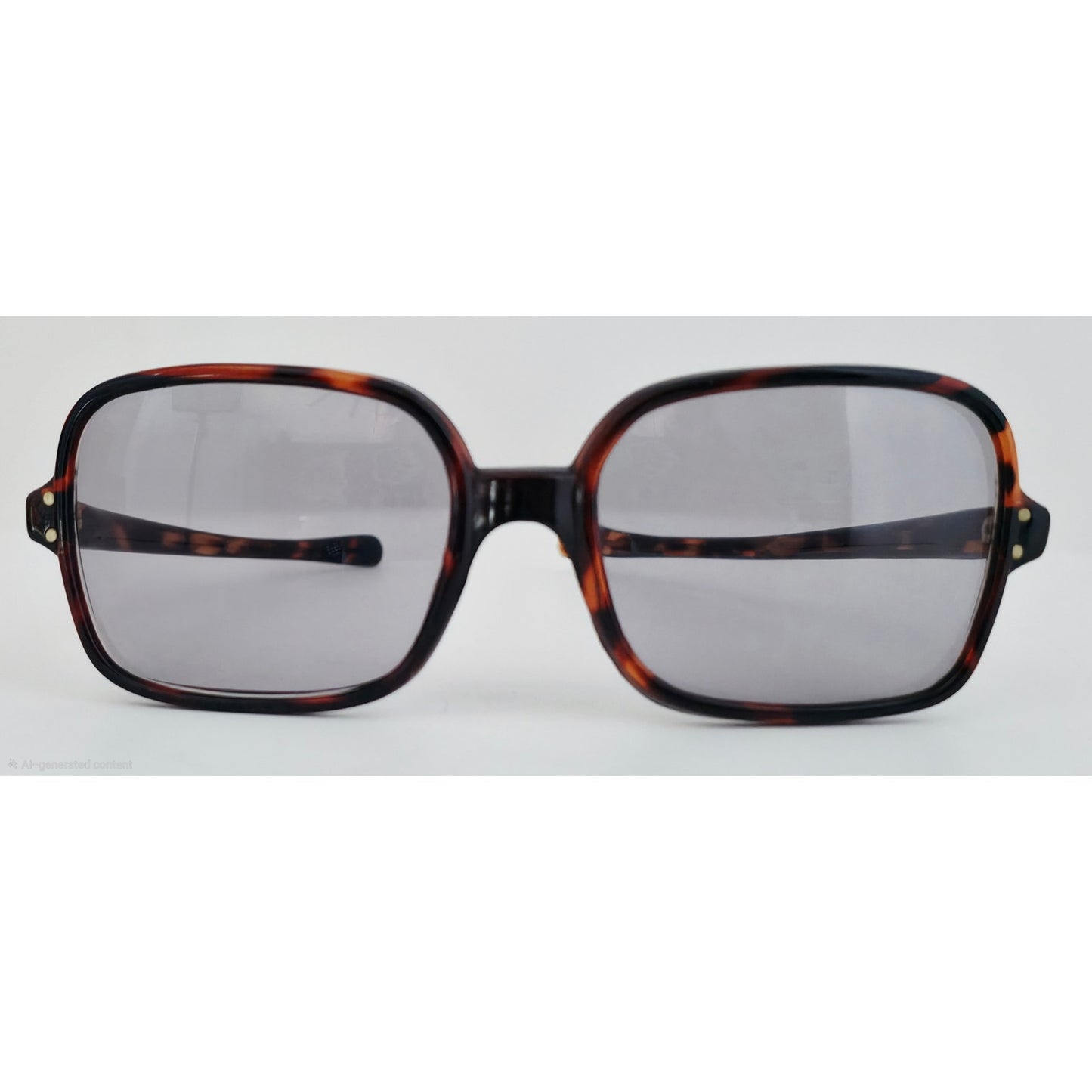 VINTAGE *NEW* 1970's Unisex Tortoise Frame with Gray Lens Sunglasses Made in Italy