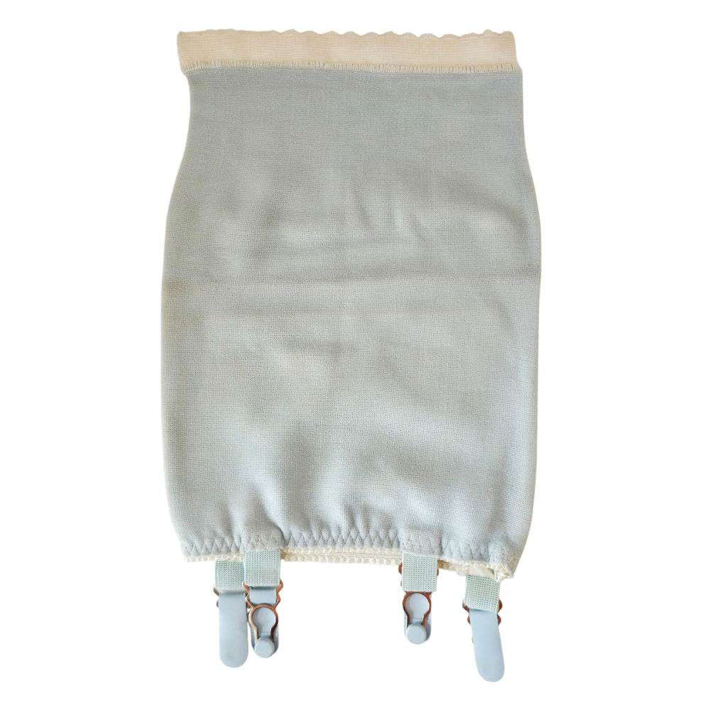 VINTAGE *NEW* 1950's Magic Stretch Women's Light Blue Girdle w/Garter Size M