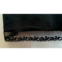 VINTAGE *NEW* 1960's Kayser Women's Black with Lace Slip Dress Size S