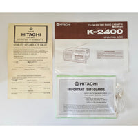 VINTAGE *PRISTINE* 1981 Hitachi K2400 Solid State TV Receiver/Cassette