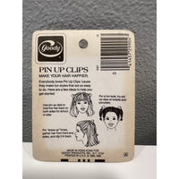 VINTAGE *NEW* 1982 Goody Pin Up Hair Clips Multicolor Barrettes NIP 6 Pack #597