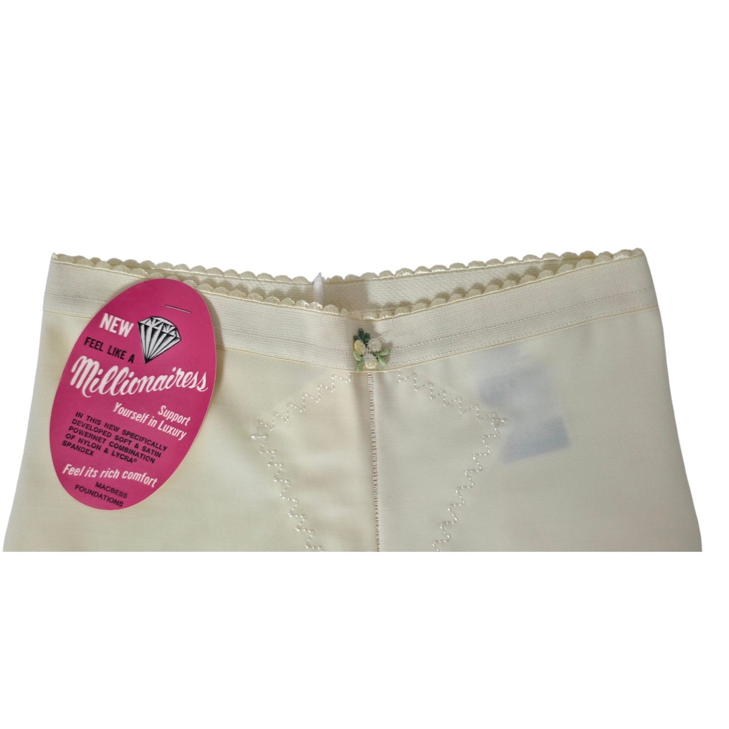 VINTAGE *NEW* 1960's Women's Light Yellow High-Waisted Girdle Size XL Lot of 3