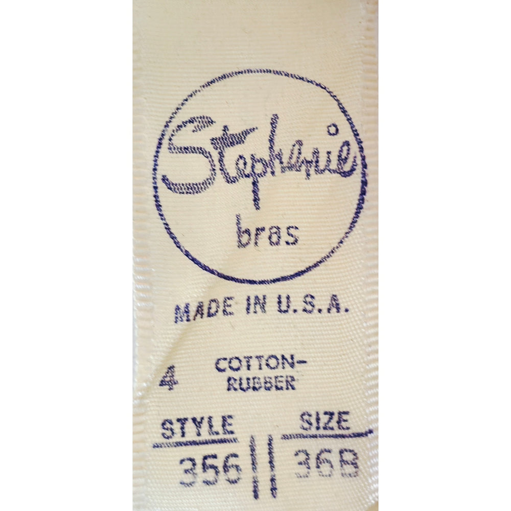 VINTAGE *NEW* 1960's Stephanie Women's Black Padded Strapless Bra Size 36B USA