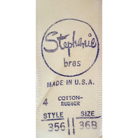 VINTAGE *NEW* 1960's Stephanie Women's Black Padded Strapless Bra Size 36B USA