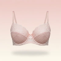VINTAGE *NEW* 1960's Women's Pink  Lace Push-Up Bra Size 36B