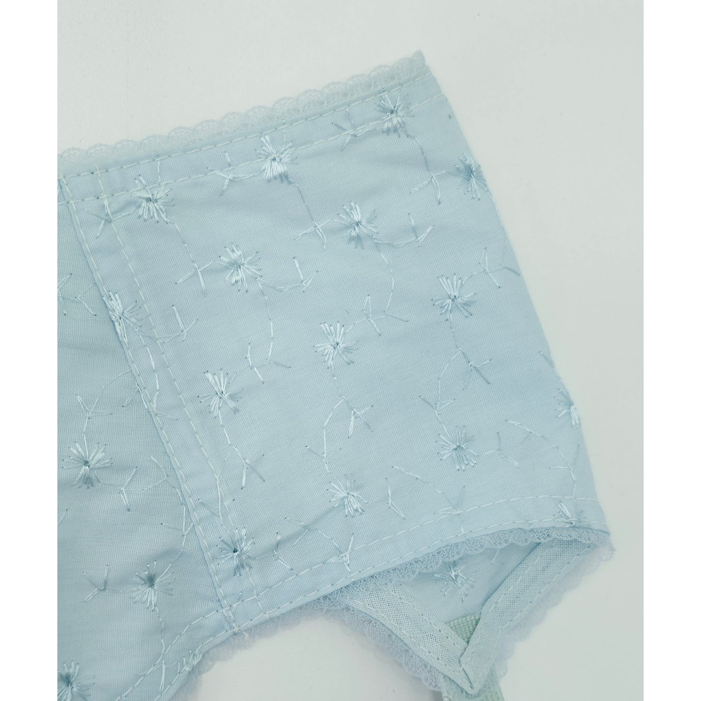 VINTAGE *NEW* 1960's Women's Light Blue Garter Belt w/Flowers Size L Lot of 3