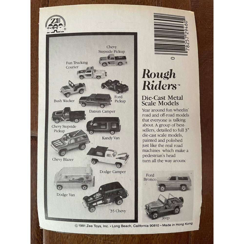 VINTAGE *NEW* 1981 Rough Riders Maroon Kandy Van Metal Scale Die Cast Toy Van
