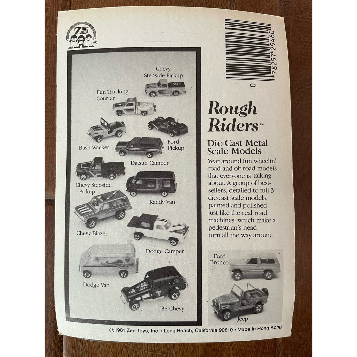 VINTAGE *NEW* 1981 Rough Riders Maroon Kandy Van Metal Scale Die Cast Toy Van