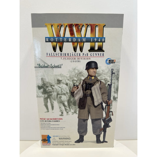 VINTAGE *NEW* Dragon WWII "Baldur Schnell" Rotterdam 1940 Action Figure