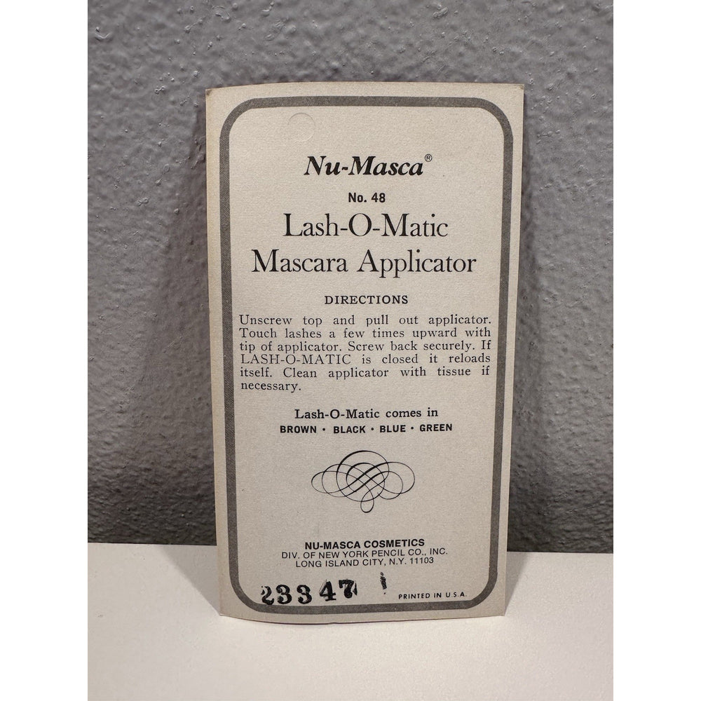 VINTAGE *NEW* Nu-Masca Lash 'O Matic Mascara Applicator Black