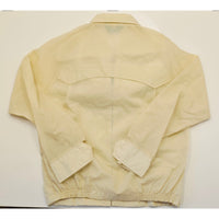 VINTAGE *NEW* 1970's Men's Beige 100% Nylon All Weather Zip Hood Jacket Size M