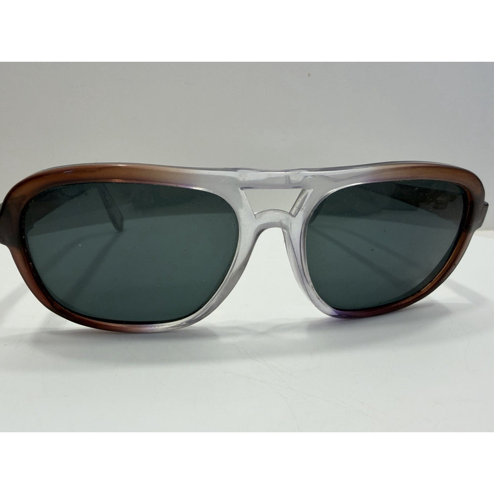 VINTAGE *NEW* 1970's Glam Unisex Gradient Frame w/Gray Lenses Sunglasses