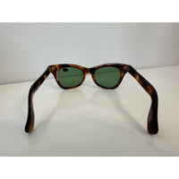 VINTAGE *NEW* 1970's Glam Unisex Sunglasses Tortoise Frame with Gray Lens Italy
