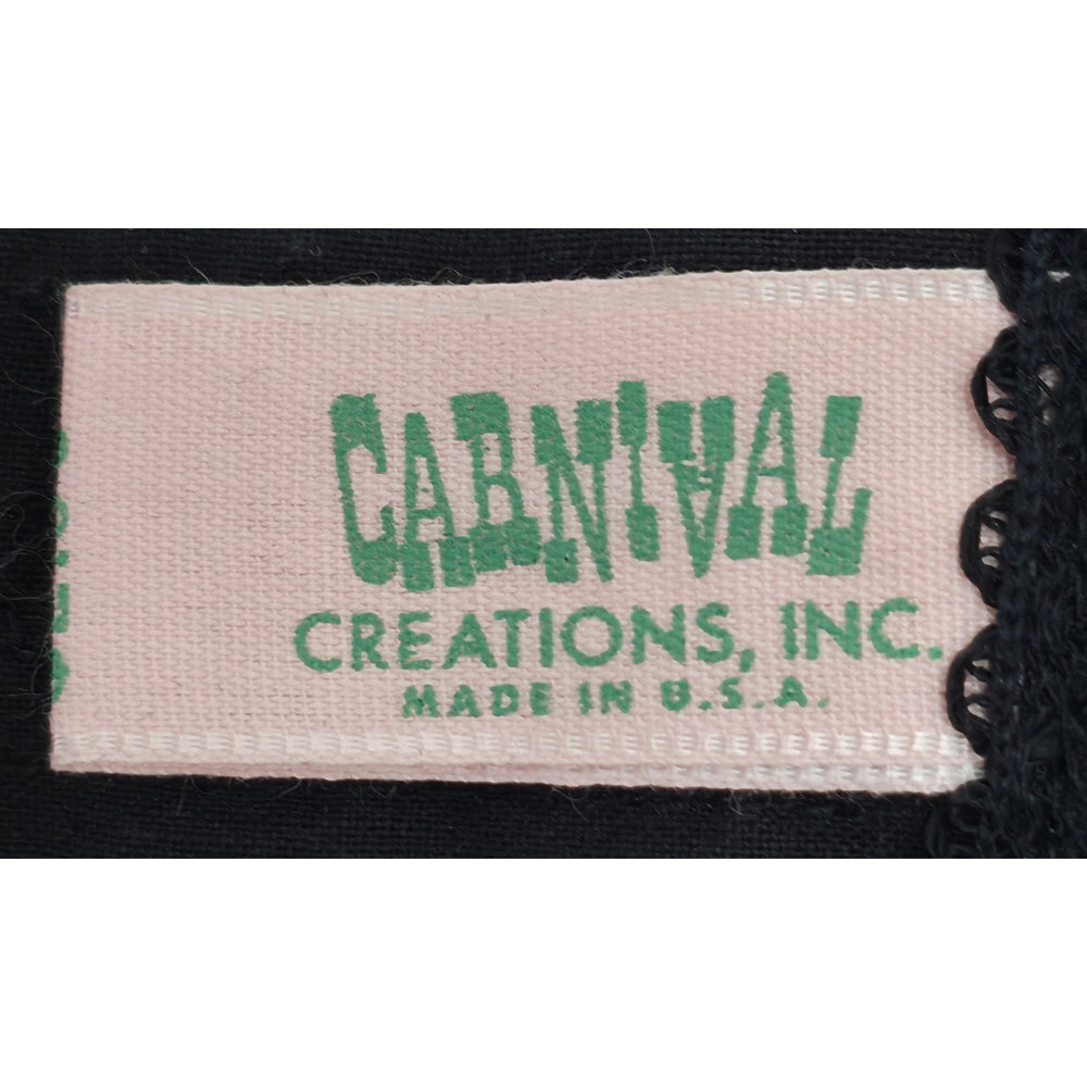 VINTAGE *NEW* 1960's Carnival Women's Black Bullet Bra Size 32A USA