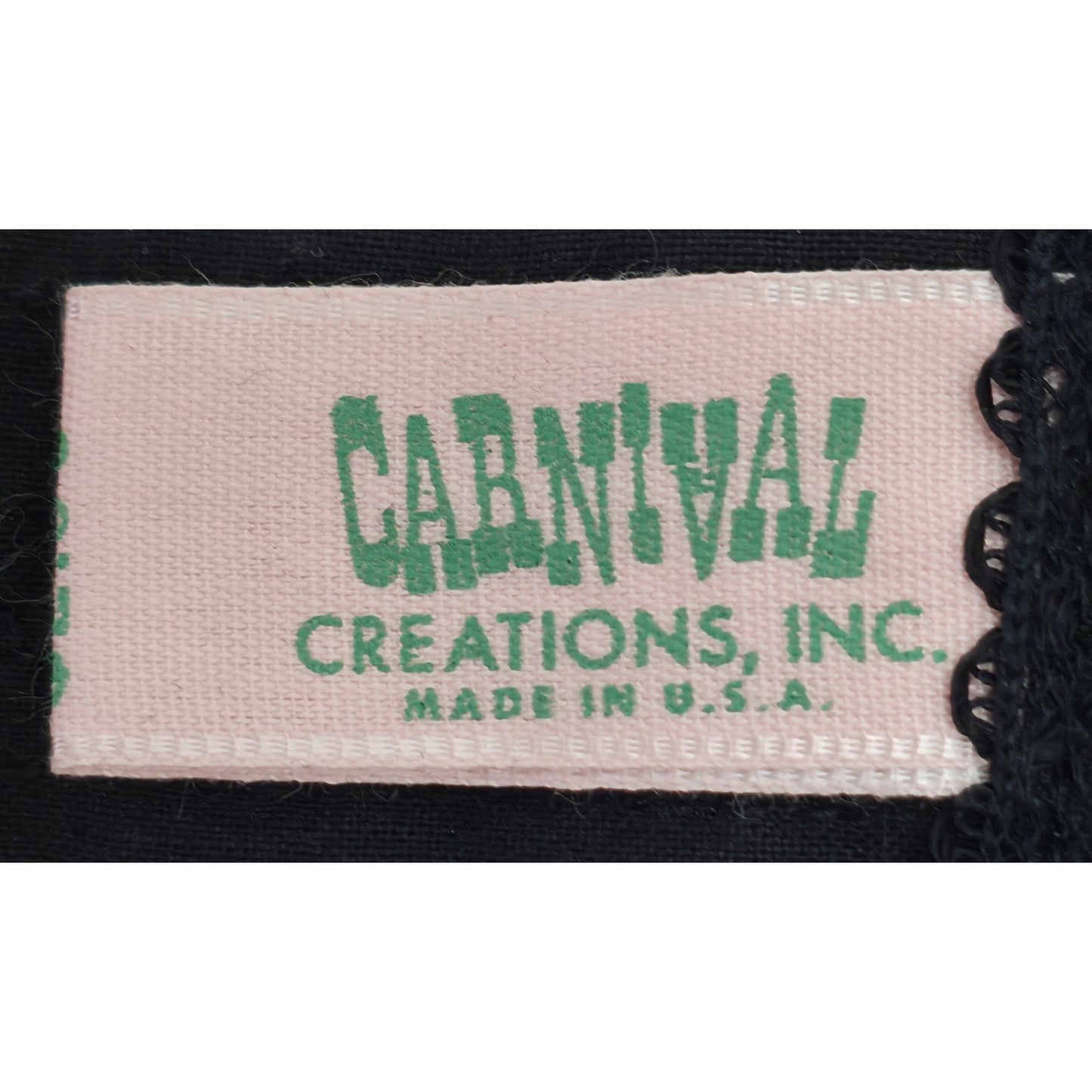 VINTAGE *NEW* 1960's Carnival Women's Black Bullet Bra Size 32A USA