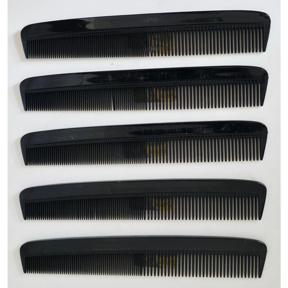 VINTAGE *NEW* 1970's DuPont Narrow Dress Comb Black Set of 5