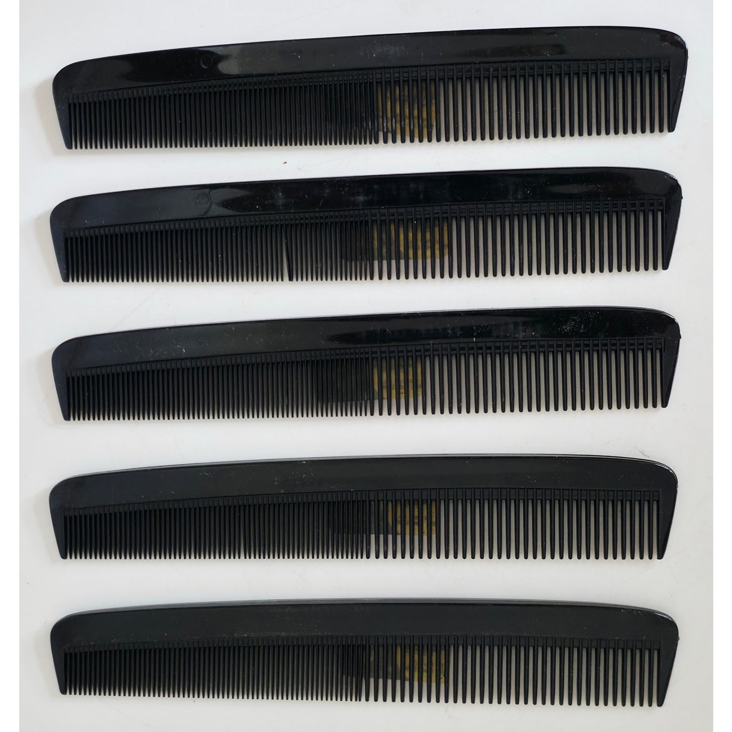 VINTAGE *NEW* 1970's DuPont Narrow Dress Comb Black Set of 5